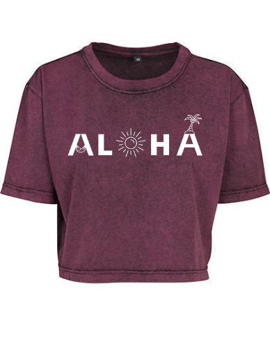 Produktbild Aloha Crop Shirt brodeaux Aloha